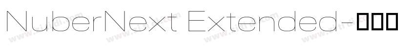 NuberNext Extended字体转换
